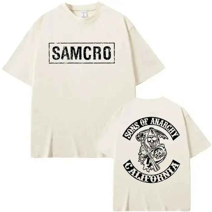 T-shirt Homme Femme Sons of Anarchy SAMCRO 2026 – Nouvelle Collection Luxe Grande Taille Décontracté Manches Courtes Streetwear
