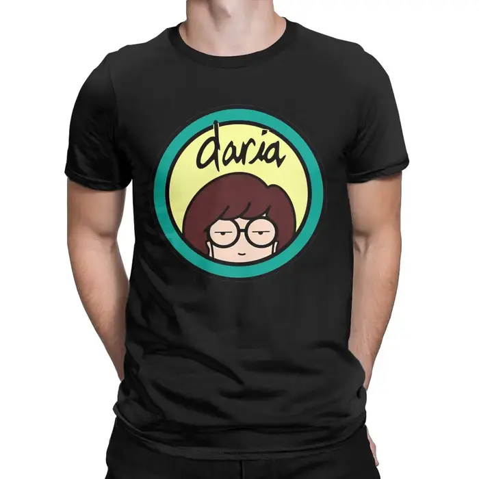 Dessin animé d-darias Logo t-shirt hommes coton