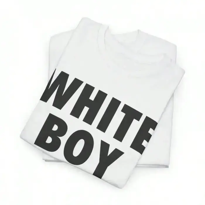 T-shirts WHITE BOY OF THE YEAR imprimés à manches courtes