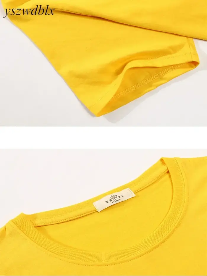 T-shirts YSZWDBLX pour femmes – Nouveauté été 2026 – Hauts décontractés à col rond en coton à manches courtes – Rouge