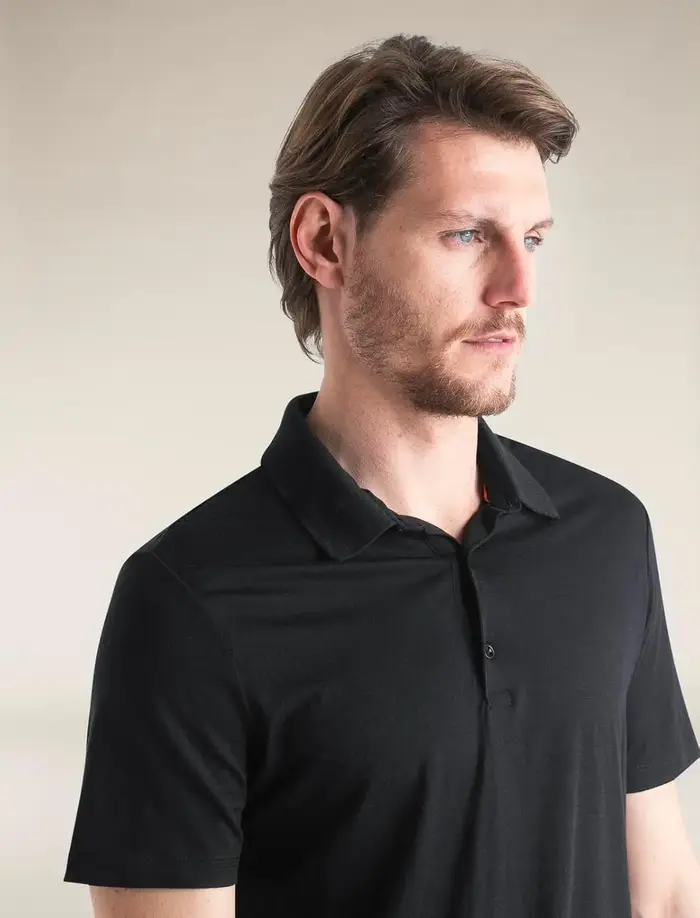 Polo 100% laine mérinos pour hommes