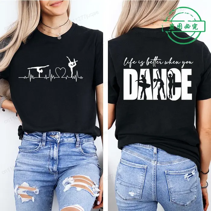 T-shirts imprimés amusants « Life Is Better » pour femmes