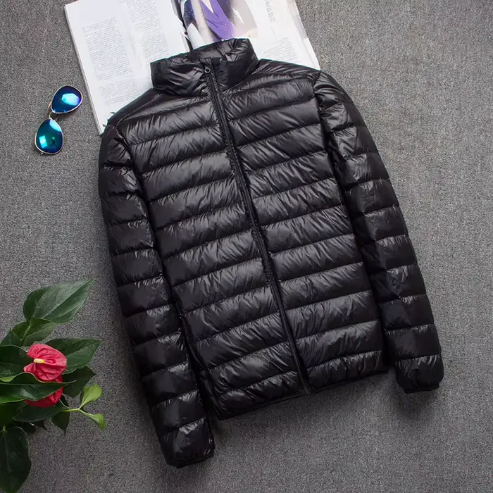 Nouvelle marque automne hiver doudoune légère hommes mode à capuche court grand Ultra-mince léger jeunesse mince manteau