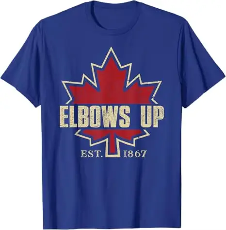 Coudes vers le Canada True North Strong Free Fier T-Shirt canadien Humor drôle drapeau