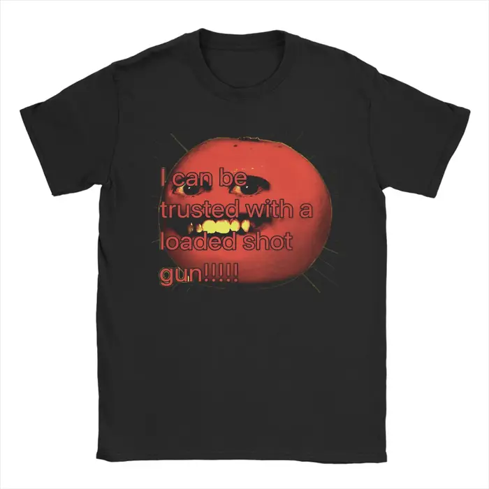 Drôle ennuyeux Orange Jersey T-Shirt pour hommes nouveauté pur coton t-shirts col rond à manches courtes