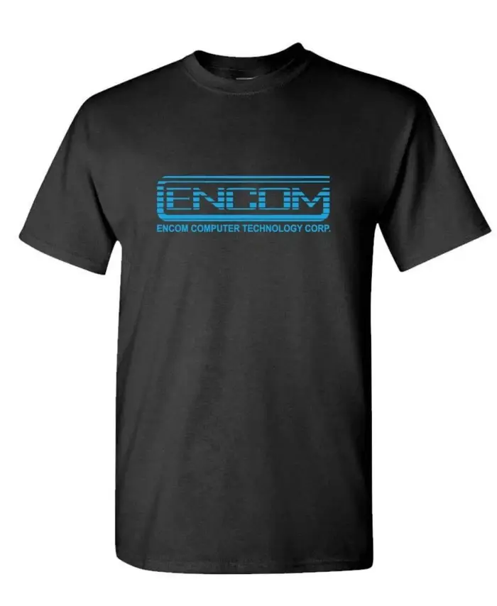ENCOM - T-shirts unisexes en coton pur, style rétro des années 80, film Evil Empire, Streetwear, tou