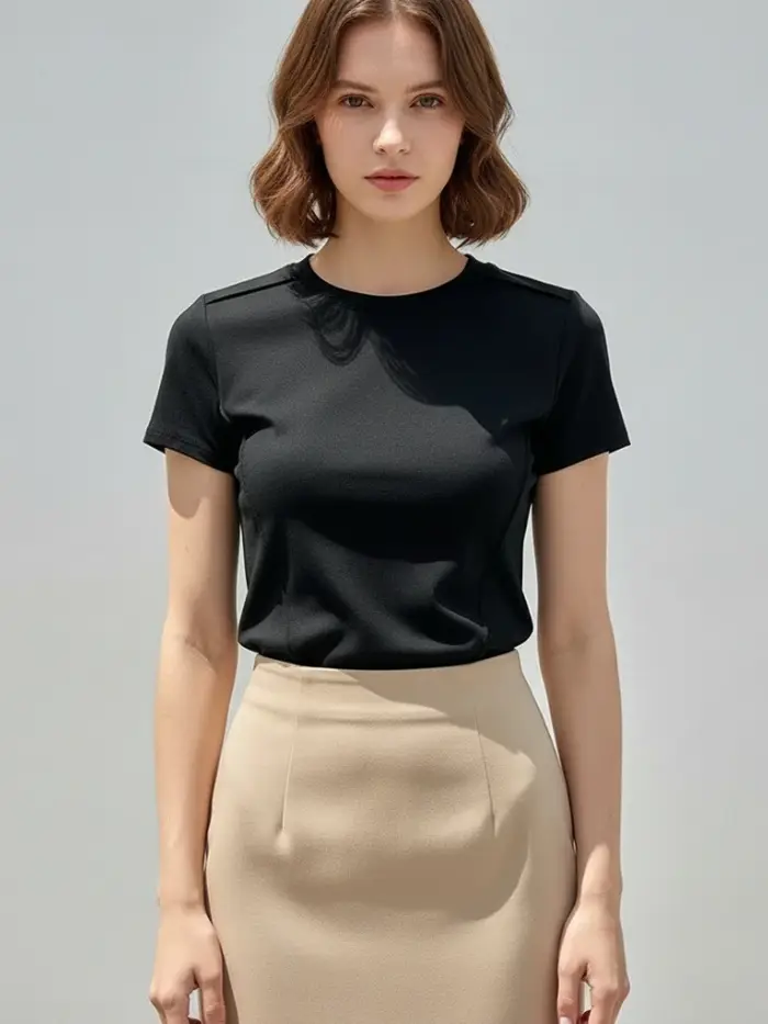 T-shirt blanc d'été 2026 pour femme