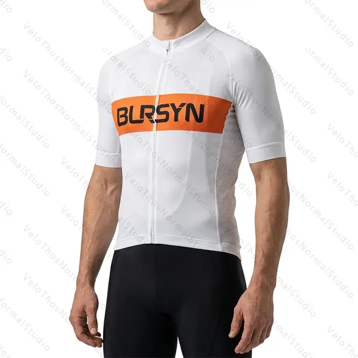 Ensemble de maillot de cyclisme à manches courtes et de short à bretelles