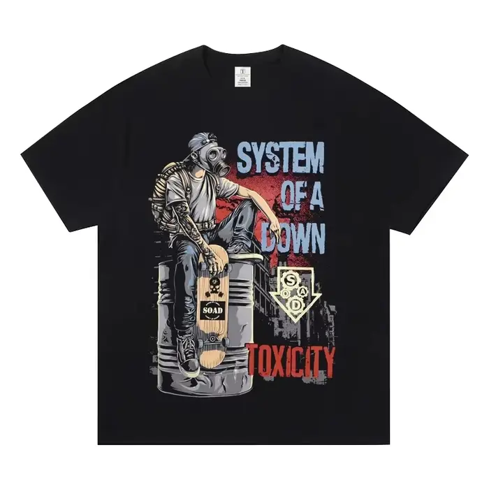 T-shirt du groupe System of A Down 2026 en coton doux pour l'été
