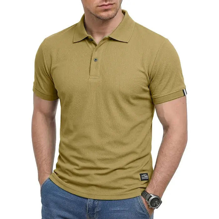 Chemises polo à manches courtes pour hommes