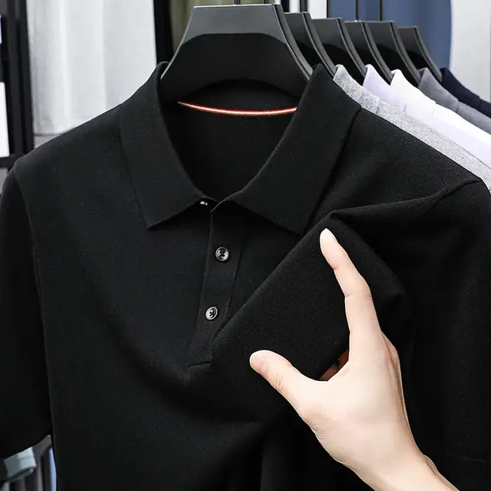Polo Lyocell pour hommes – Essentiel d'été 100% respirant Tencel, sans plis et écologique, doux au t