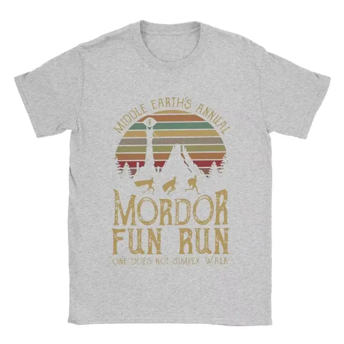 T-shirt Mordor L-Lords Of The R-Rings pour hommes