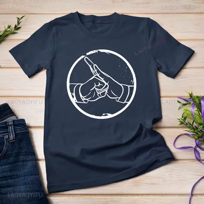 Kung Fu Art Martial Shaolin moine main salut T-Shirt décontracté mode ample Harajuku homme