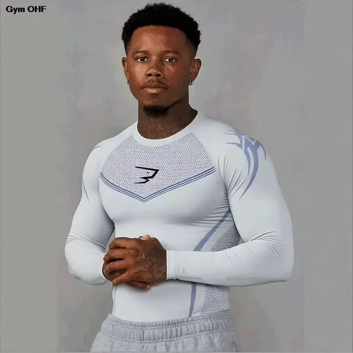 T-shirt de sport à compression pour homme