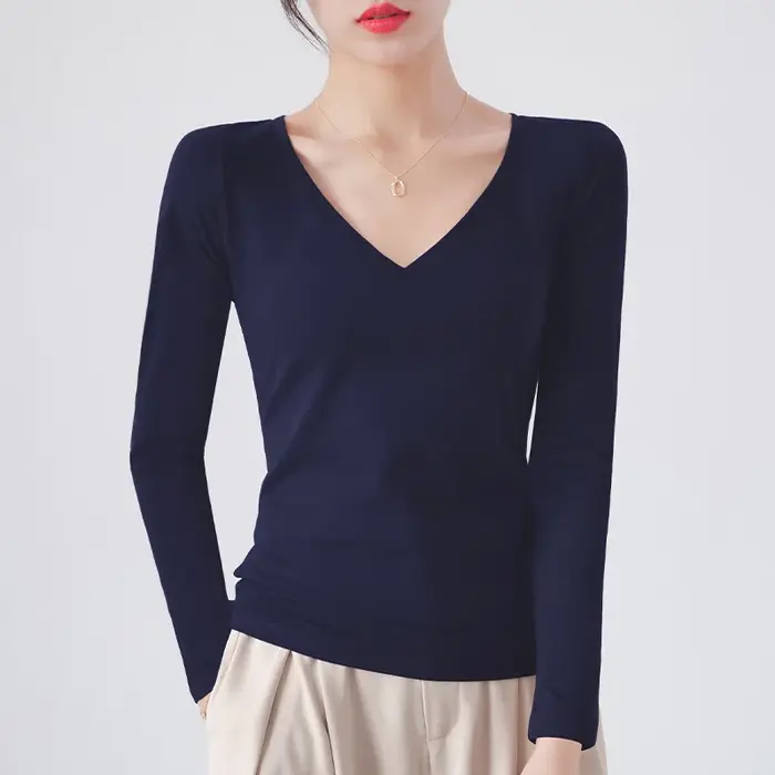 MRMT 2026 Nouveau T-shirt en coton pour femme à manches longues