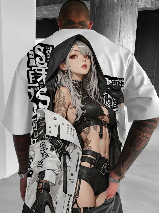 T-shirt imprimé 3D d'anime japonais, t-shirt de sport léger, respirant et à séchage rapide, haut de