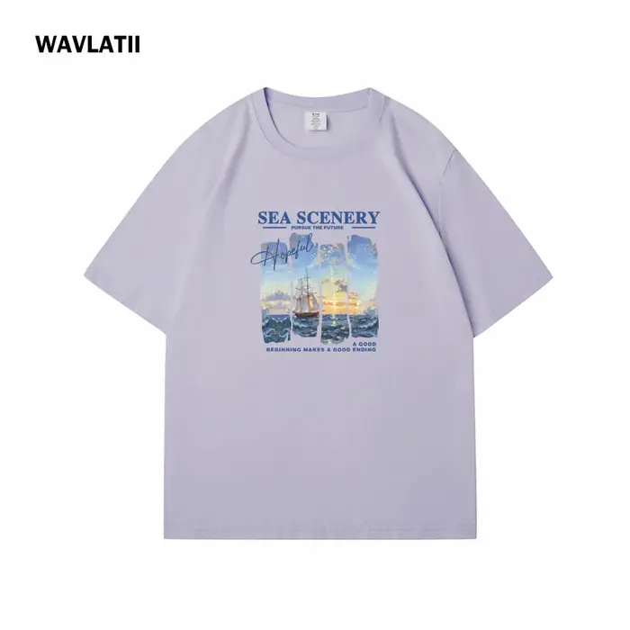 WAVLATII – t-shirt 100% coton pour femmes
