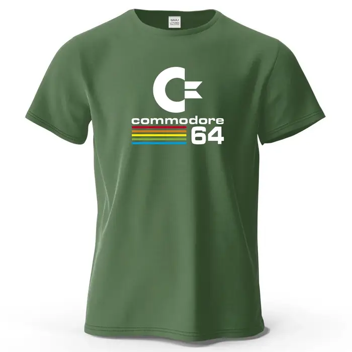 XS-4XL 100% coton hommes T-shirts été Commodore 64 impression t-shirt C64 SID Amiga rétro Cool Desig
