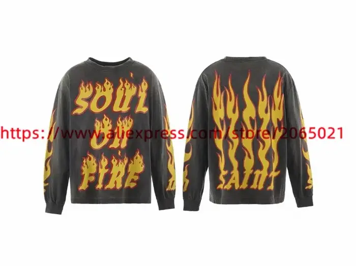 T-shirt manches longues Soul on Fire pour homme et femme