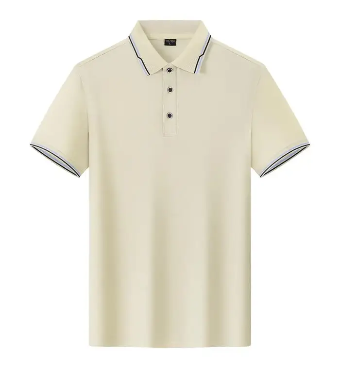 Polo avec logo personnalisé 200g, unisexe, 50% coton en fil frais, impression gratuite, MOQ 1 pièce 