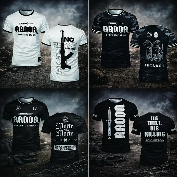 T-shirt tactique gothique Randa
