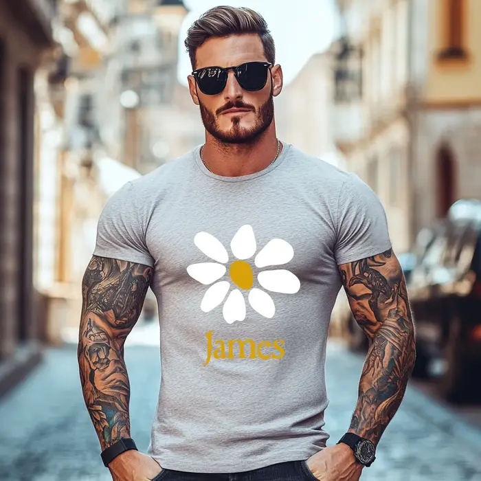 James-T-shirt à manches courtes et col rond pour hommes