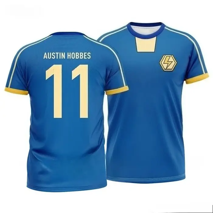 Axel Blaze Jersey Inazuma Eleven Kaio Cosplay Anime T-shirt impression 3D enfant Football équipe uniforme été hommes