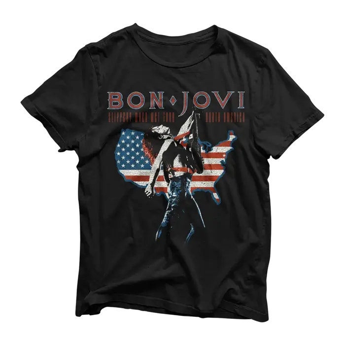 Nouveau Jersey jeunesse T-Shirt Bon Jovi Grunge bande mode décontracté