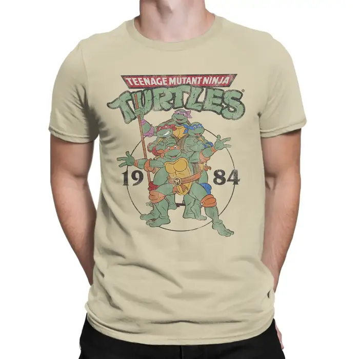 T-shirt classique Ninja Turtles Circle 1984 pour hommes