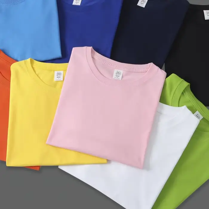 T-shirt à manches courtes et col rond pour hommes et femmes