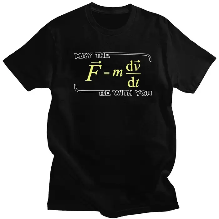 T-shirt unisexe humoristique avec symboles mathématiques et de physique, nouvelle collection été 202