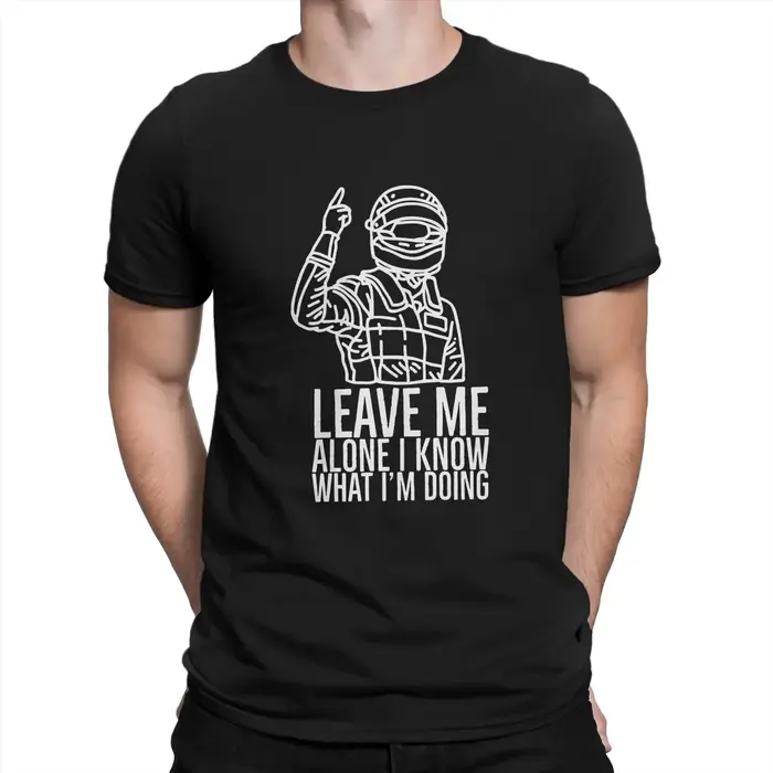 Laissez-moi seul Kimi Raikkonen Racer F1 formule 1 t-shirt gothique col rond