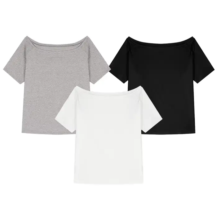 T-shirts à épaules inclinées pour femmes