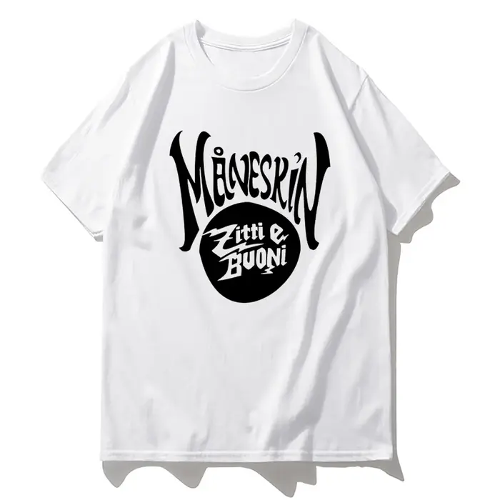 Maneskin-T-shirt en coton pour femmes, décontracté, Hip Hop, Harajuku, Merch, Damiano FC