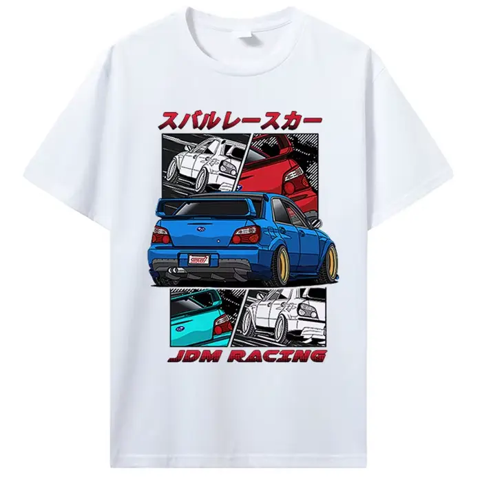 T-Shirt Classique en Coton à Col Rond pour Homme