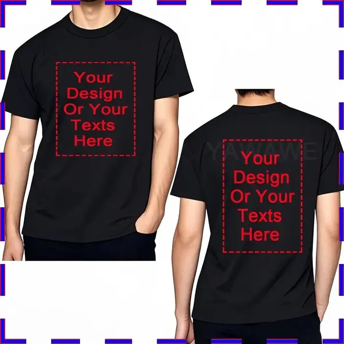 T-shirt personnalisé devant et arrière votre propre