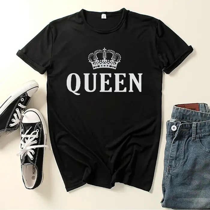 T-shirt à Manches Courtes et Col Rond pour Homme et Femme