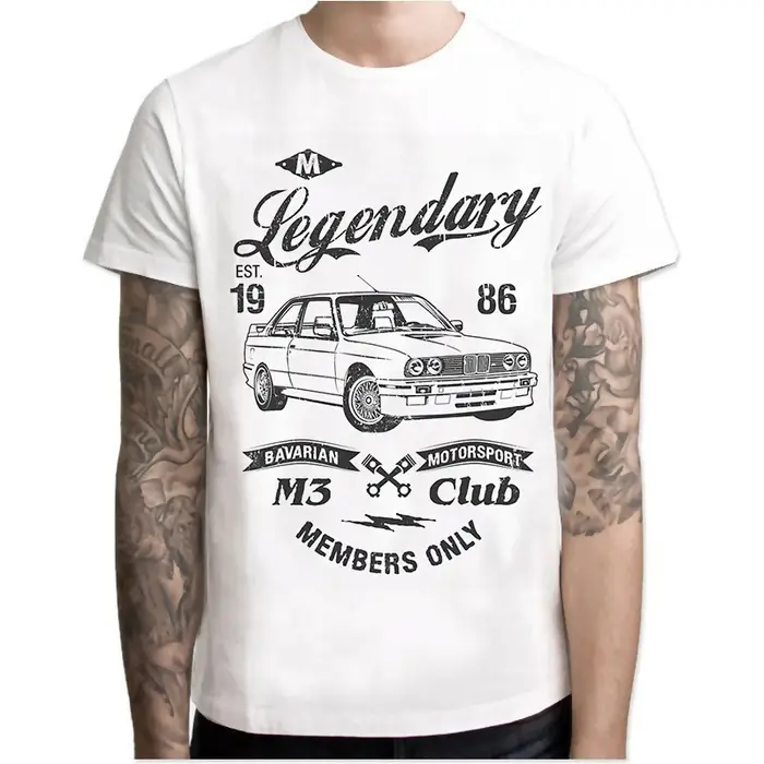 T-shirt Harajuku Cool Automotive Car Turbo pour hommes, E30, E36, E46, Anime, Scopic T-Shirt, Homme 