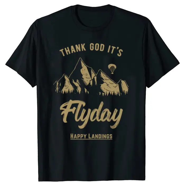 T-shirt rétro Thank God It's Flyday pour hommes