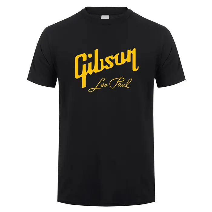 Guitare Gibson t-shirt été hommes à manches courtes coton t-shirts