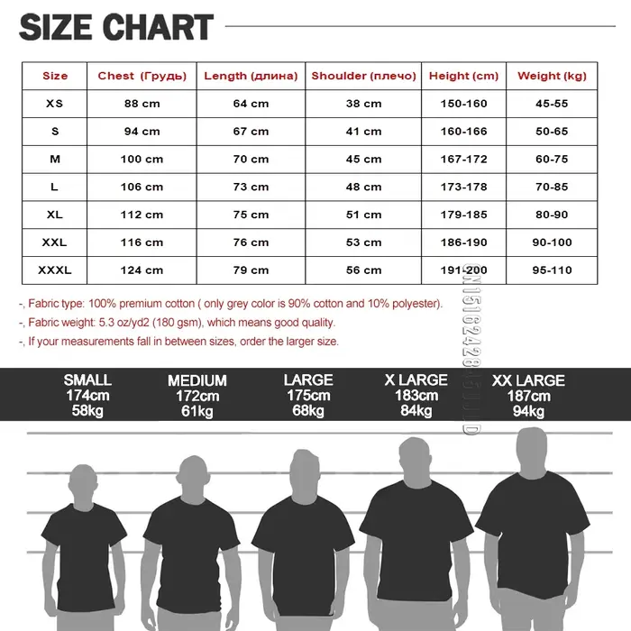 T-shirt unisexe en coton à col rond pour homme