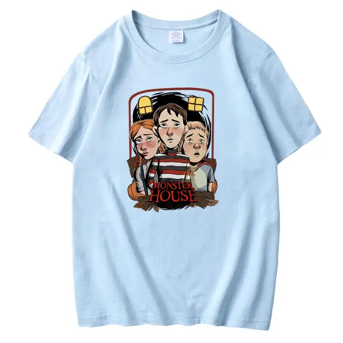 T-shirt imprimé dessin animé Monster House
