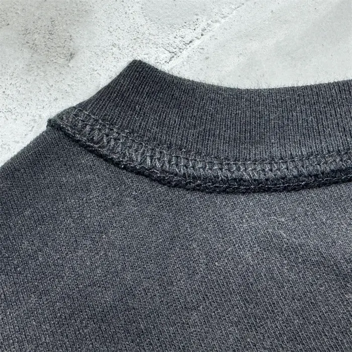 Sans manches Saint trou lavé T-shirt hommes femmes meilleure qualité hauts