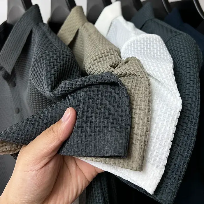 Vêtements de marque été nouveau T-shirt à manches courtes pour hommes soie glacée POLO frais et respirant affaires décontracté haut absorbant la sueur