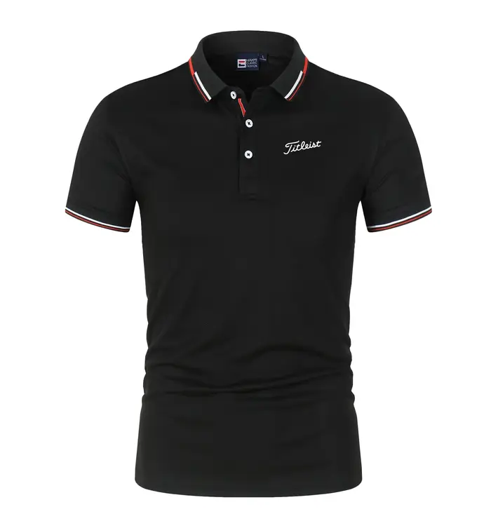 Polo décontracté uni à manches courtes pour homme 2026 – T-shirt d'été tendance, confortable et poly
