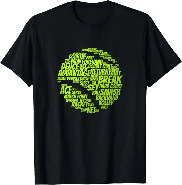 T-shirt graphique de joueur de tennis pour hommes