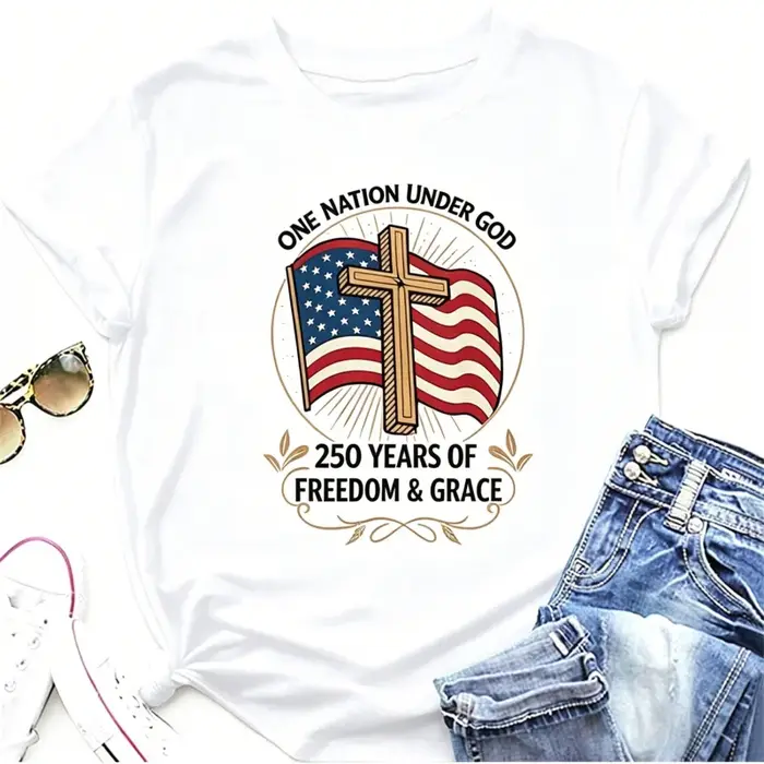 Semisun – chemises du 250e anniversaire des États-Unis pour femmes, t-shirt graphique Y2k, haut Hara