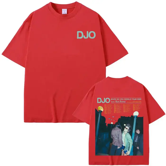 Djo retour sur vous Tour du monde 2025 T-shirts Joe Keery nouveaux Fans cadeau t-shirt unisexe surdimensionné coton Streetwear été décontracté hauts