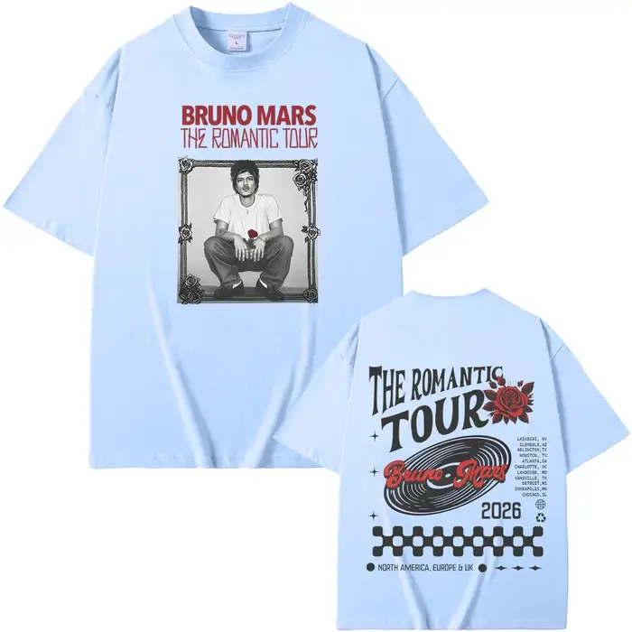 T-shirt Bruno Mars The Romantic Tour