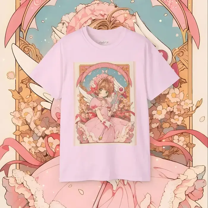T-Shirt rétro Cardcaptor Sakura pour fille, joli vêtement esthétique vintage, cadeau pour elle